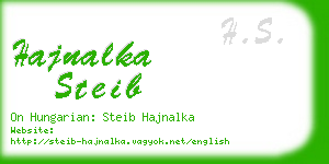 hajnalka steib business card